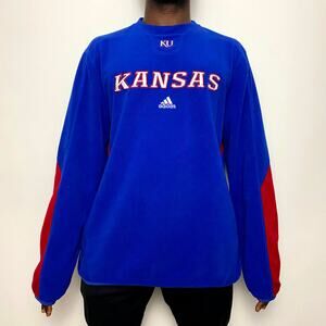 Adidas University of Kansas jayhawks fleece large
